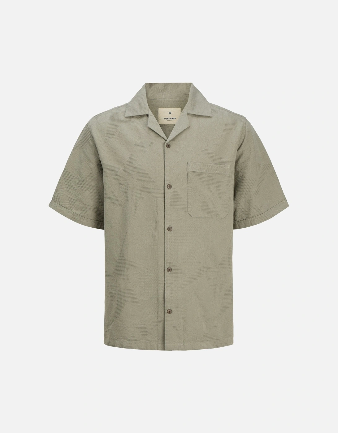 Mens Bluluke Jacquard Resort Short Sleeve Shirt, 2 of 1