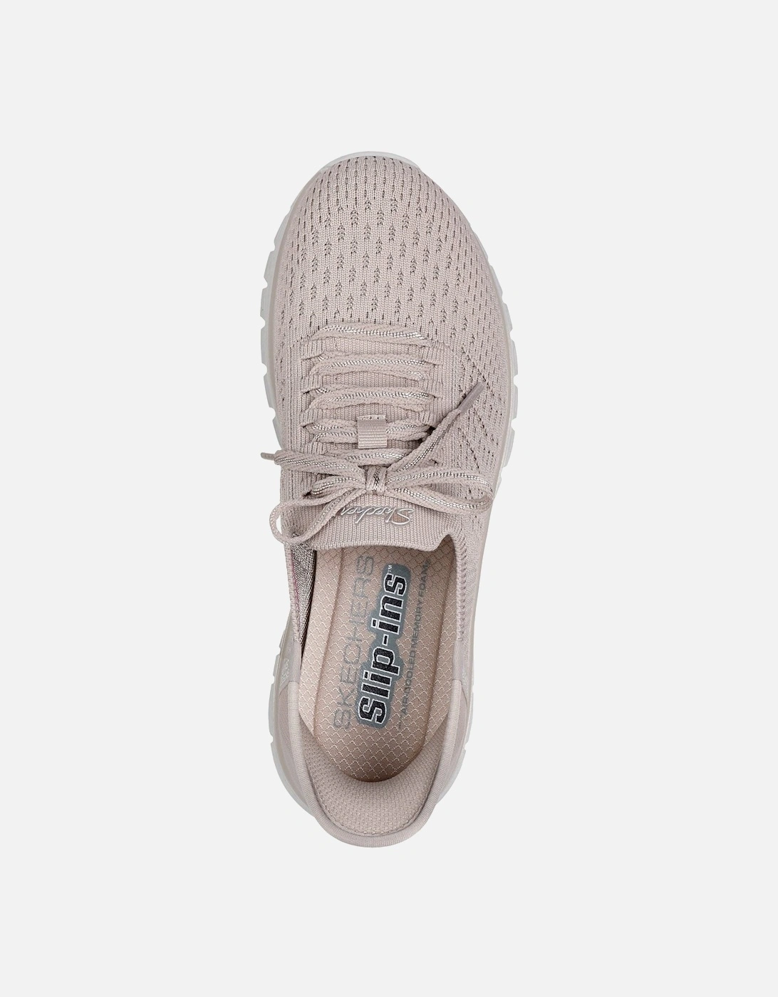 Graceful First Blush Textile Women's Taupe Trainers