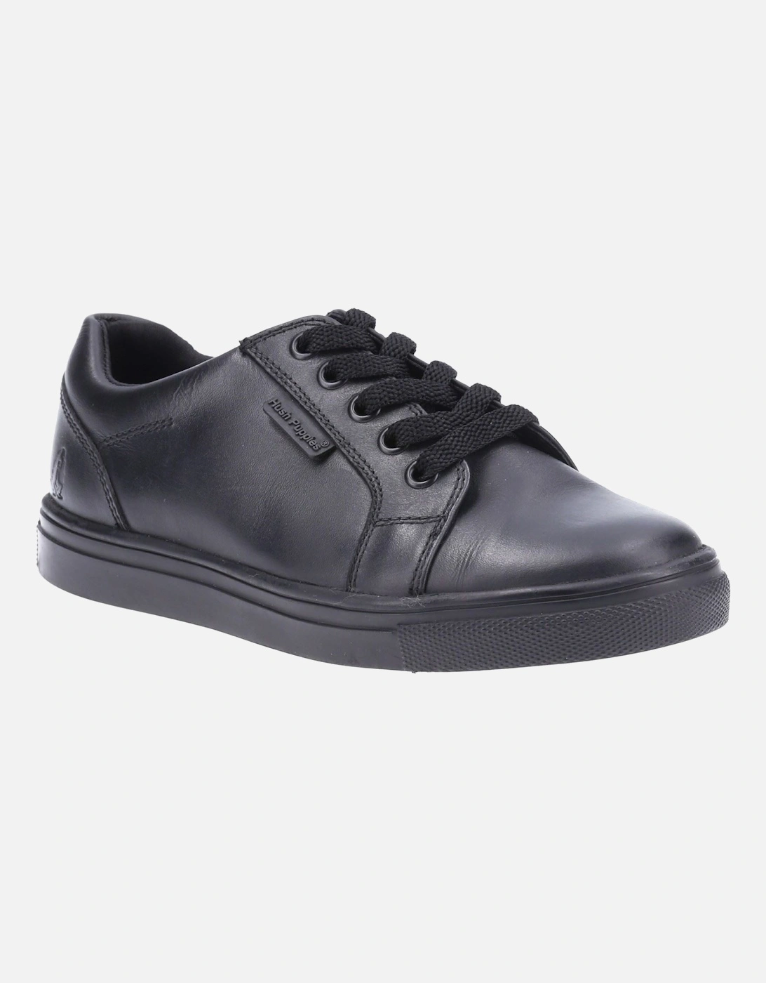 Hush Puppies Boy's Hush Puppies Sam Junior Black Leather Lace-Up Shoes