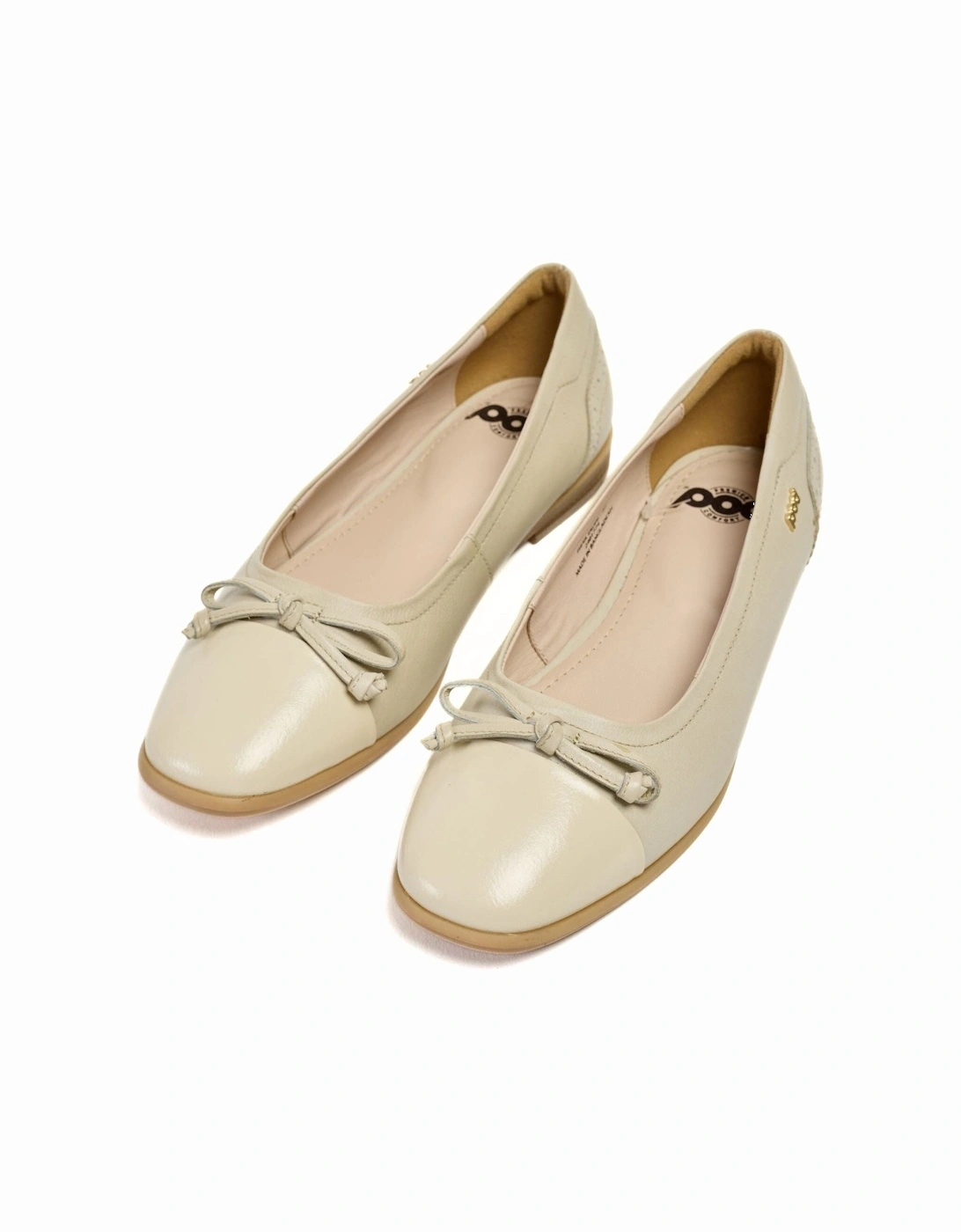 Priya Leather Women's Taupe Flats