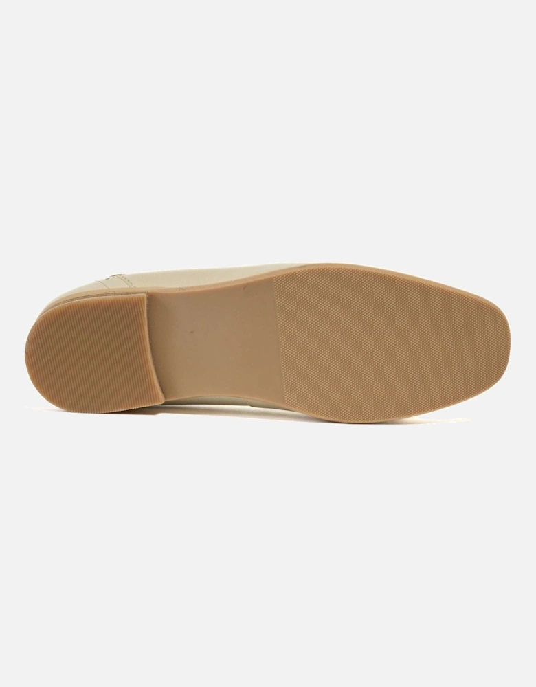 Priya Leather Women's Taupe Flats