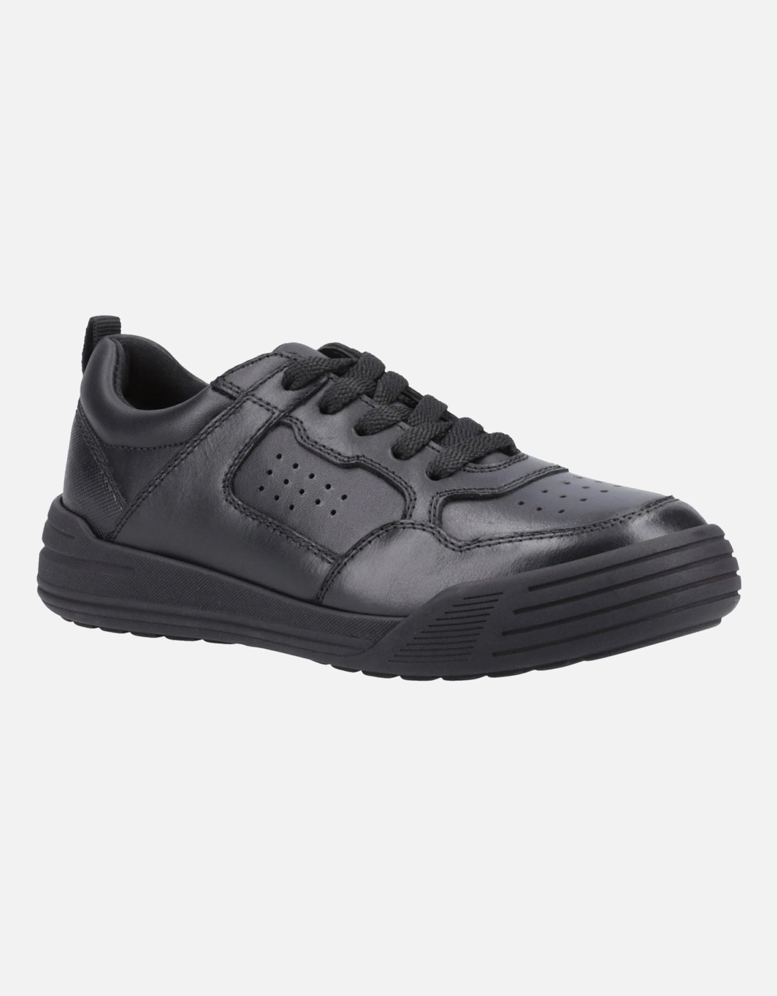 Hush Puppies Boys Black  Shane Leather Junior Lace-Up Shoes - Size UK 11 / Eu 29 / Us 11.5 Kids