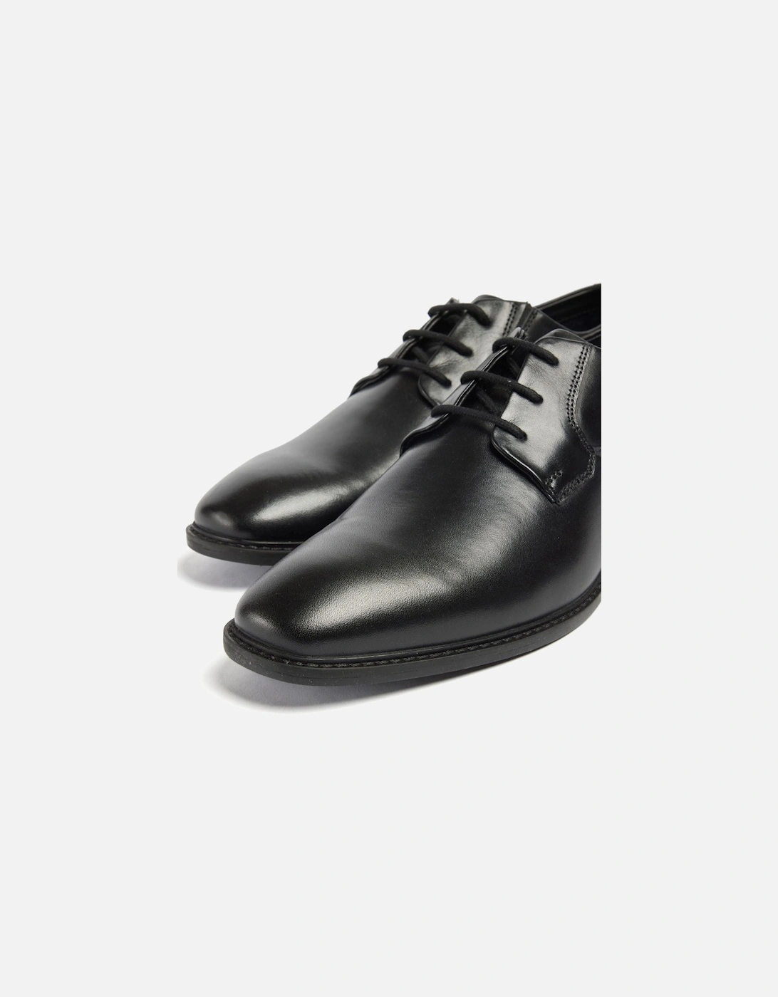 Smyth Leather Men's Black Lace-Up Shoes