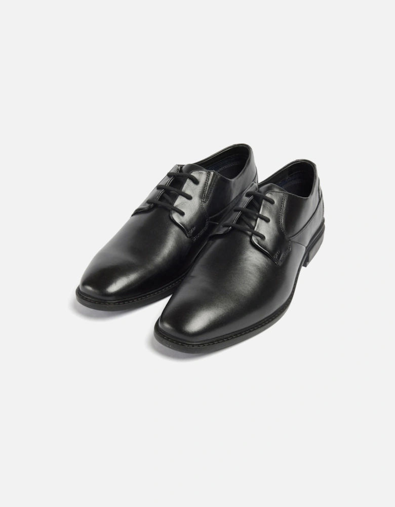 Smyth Leather Men's Black Lace-Up Shoes