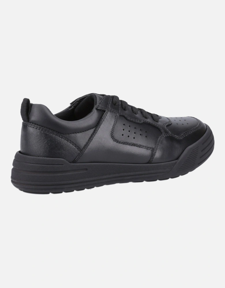 Shane Senior Leather Boys's Black Lace-Up Shoes