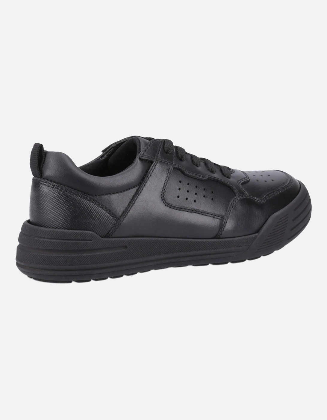 Shane Senior Leather Boys's Black Lace-Up Shoes