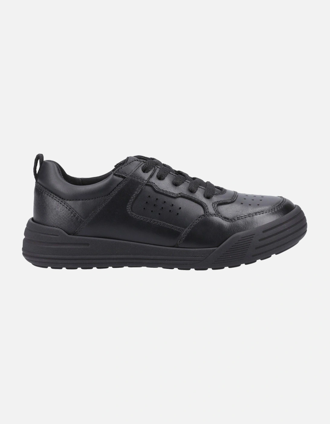 Shane Senior Leather Boys's Black Lace-Up Shoes