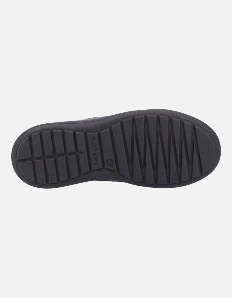 Shane Senior Leather Boys's Black Lace-Up Shoes