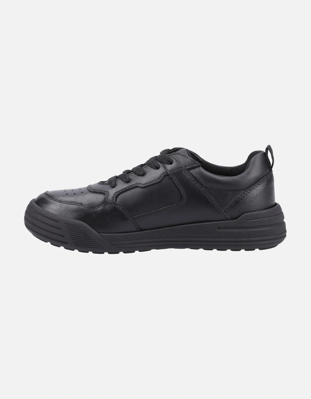 Shane Senior Leather Boys's Black Lace-Up Shoes