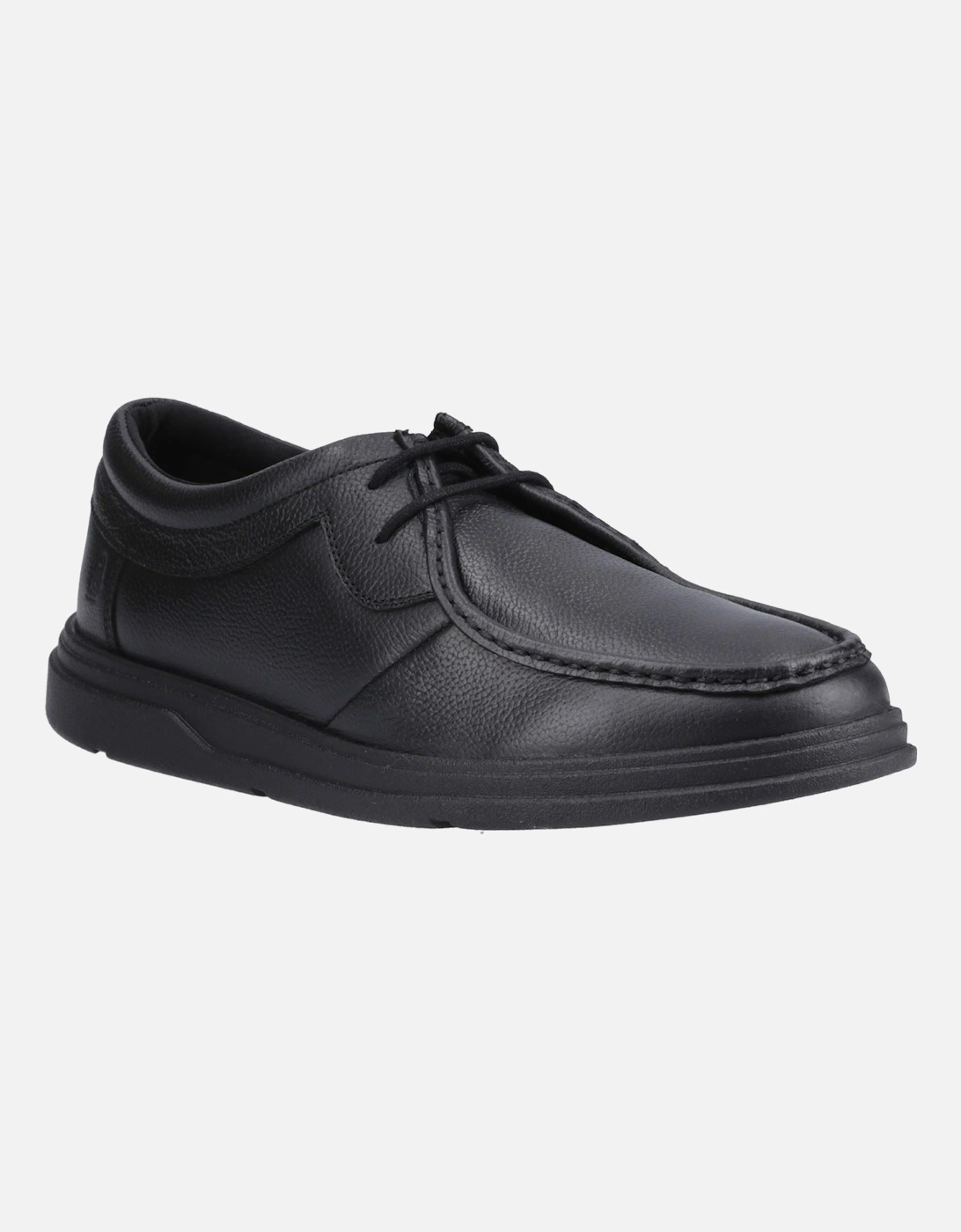 Hush Puppies Boys Black  Ronan Mocc Leather Youth Moccasins Shoes - Size UK 3 / Eu 36 / Us 3.5 Kids