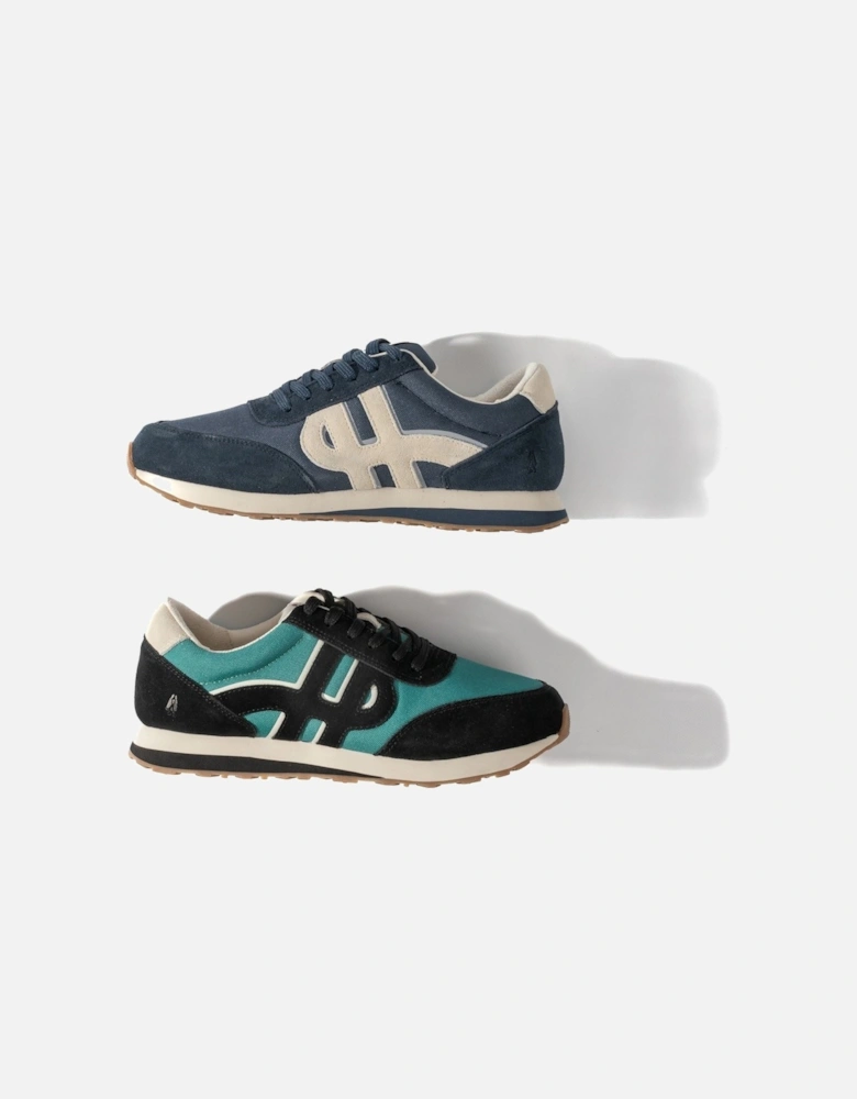 Seventy8 Leather Men's Navy Trainers