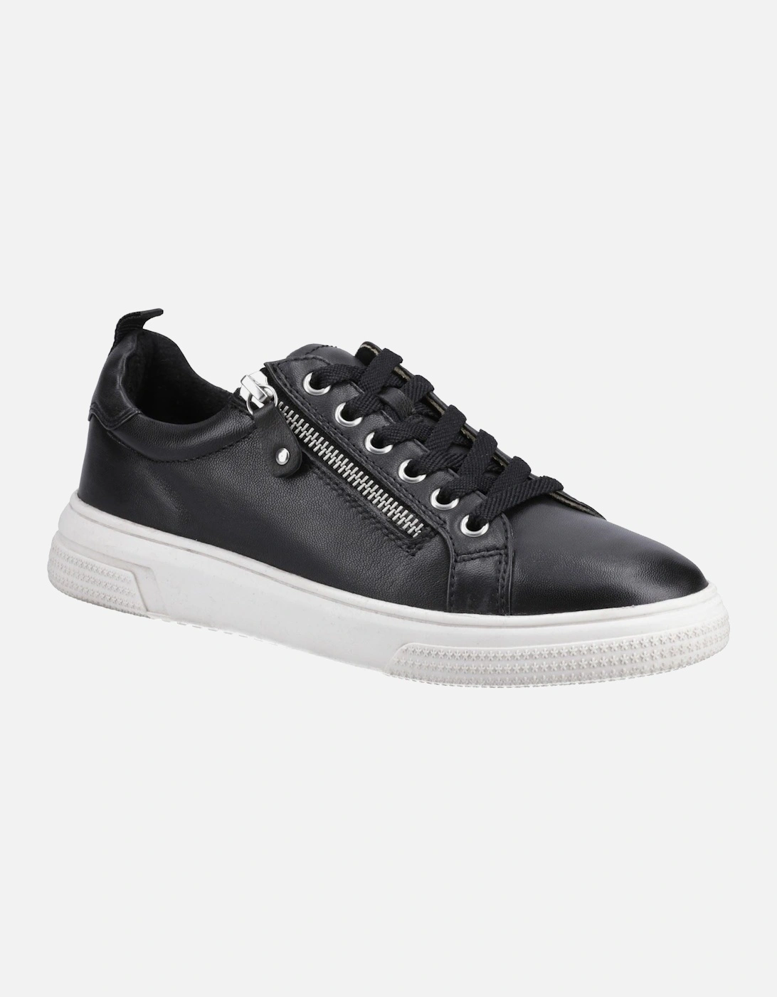 Martha Leather Women's Black Trainers, 6 of 5