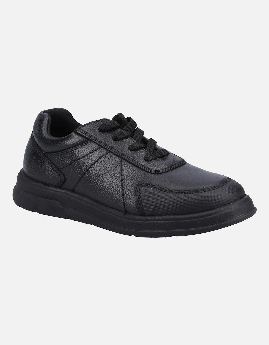 Hush Puppies Boy's Hush Puppies Robert Leather Junior Black Lace-Up Shoes