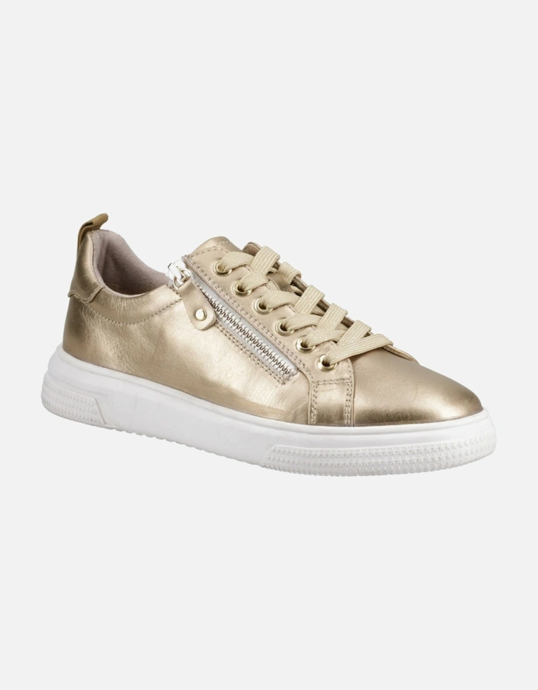 Martha Leather Women's Gold Trainers