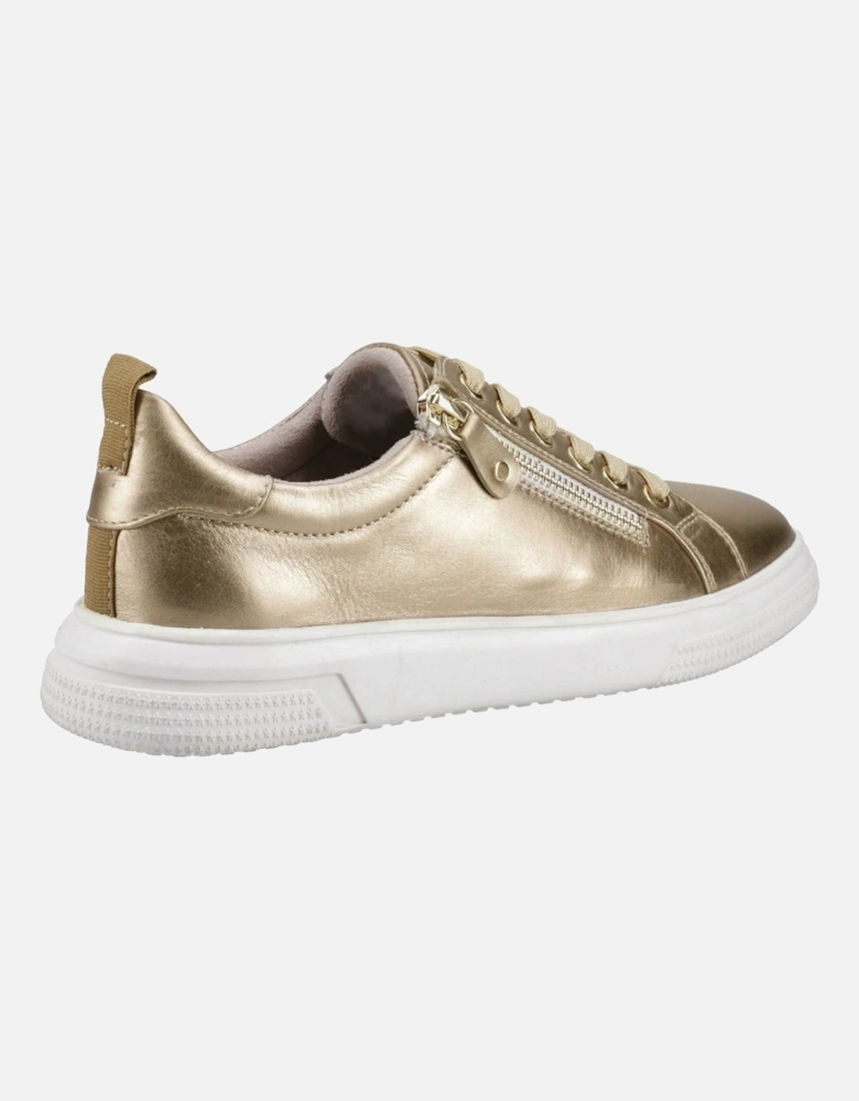 Martha Leather Women's Gold Trainers