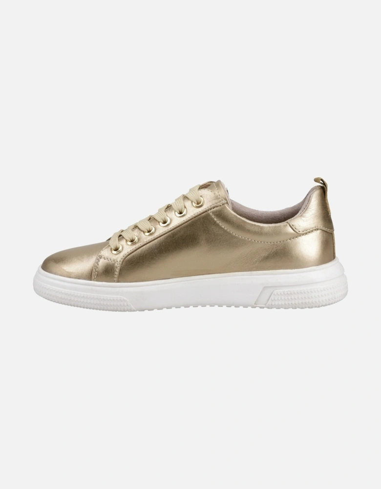 Martha Leather Women's Gold Trainers