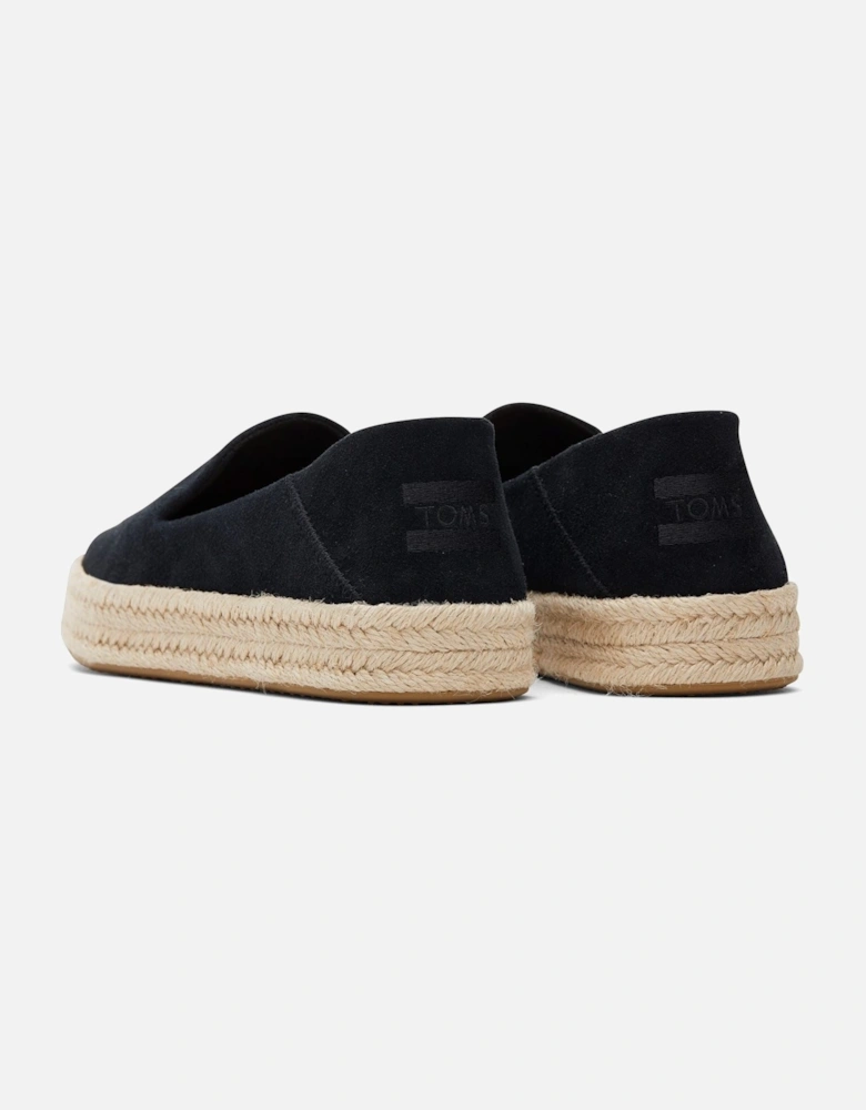 Carolina 100% Cow Women's Black Espadrilles
