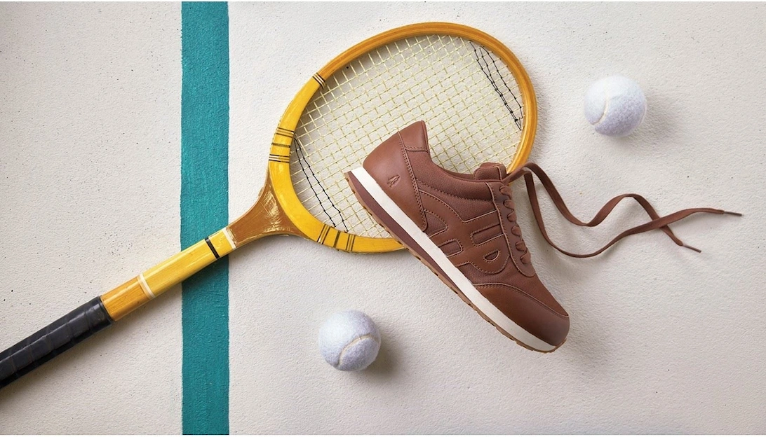 Seventy8 Leather Men's Cognac Trainers