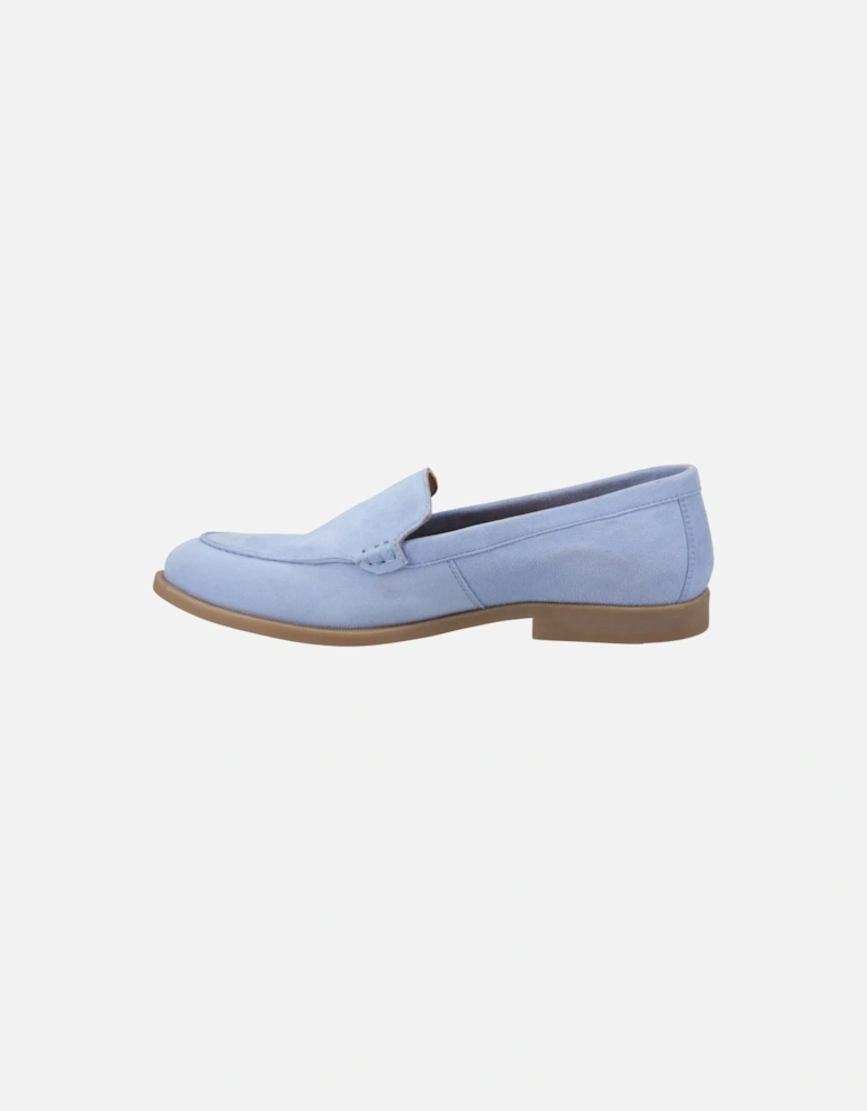 Natasha Leather Women's Blue Loafers
