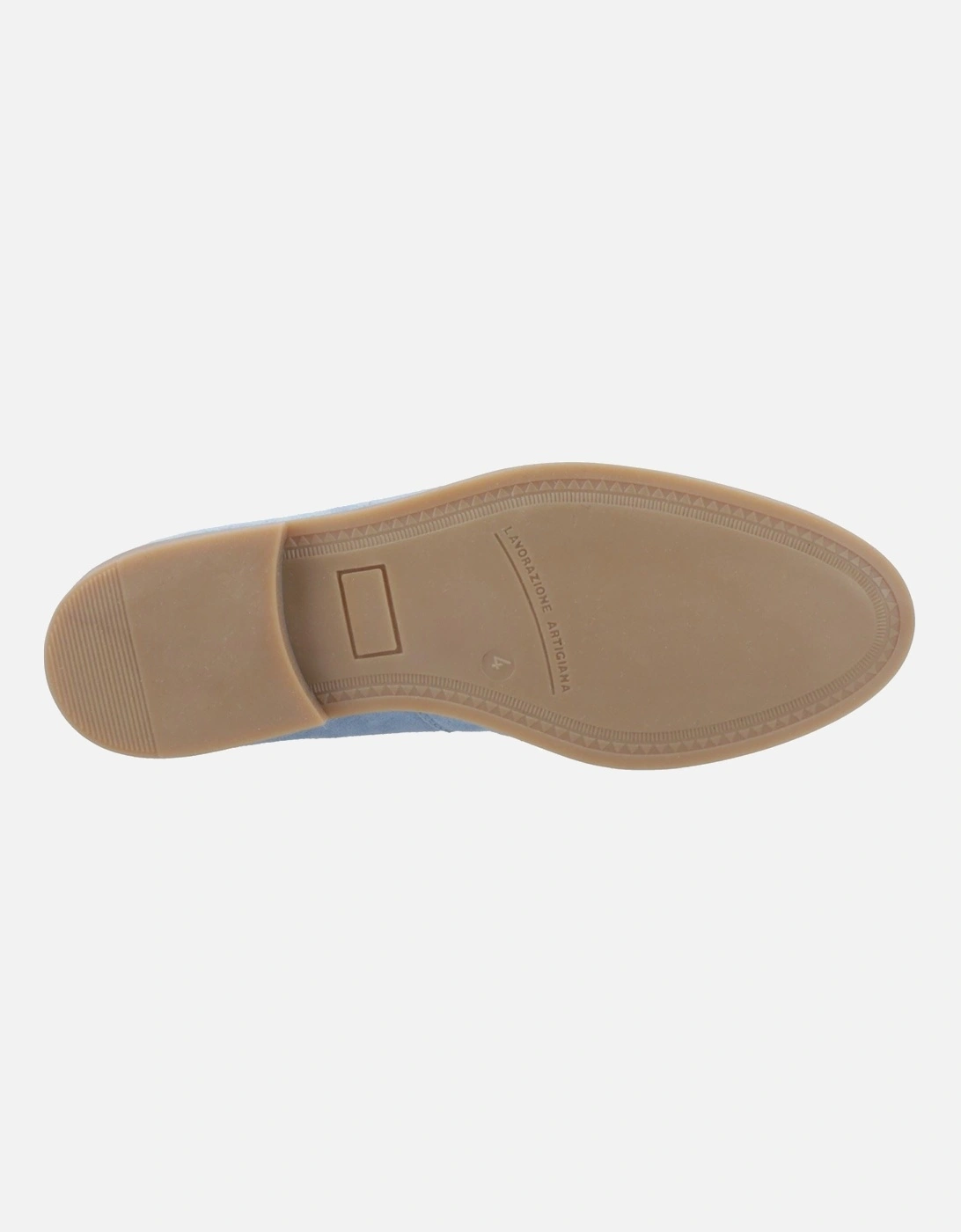 Natasha Leather Women's Blue Loafers