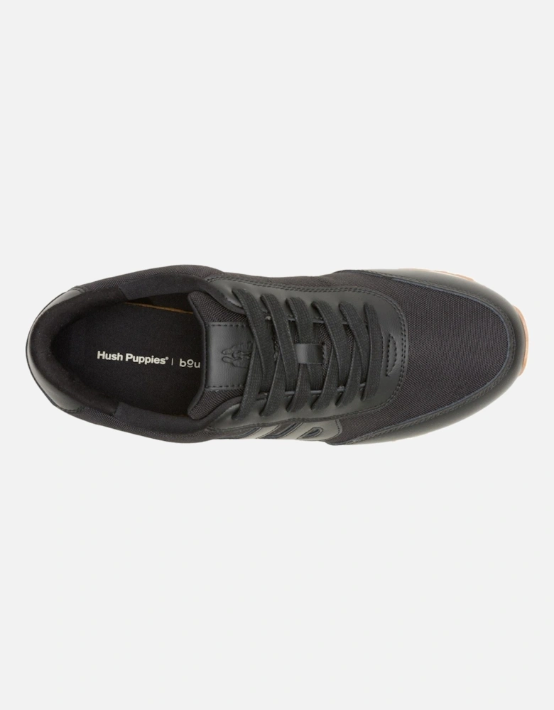 Seventy8 Leather Men's Black Trainers