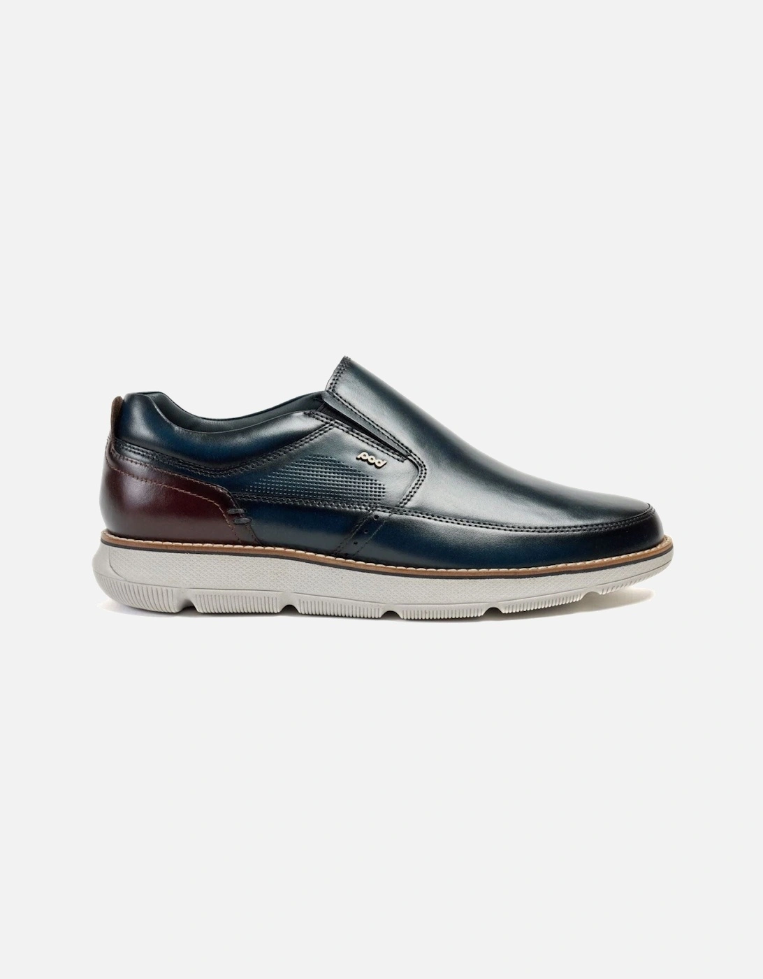 Fowler Leather Men's Navy Loafers