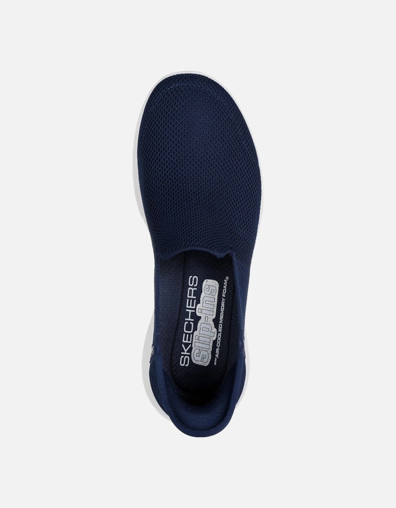 Joy Vela Textile Women's Navy/White Trainers