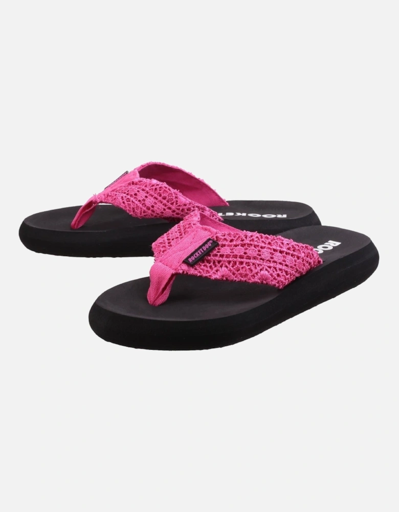 Spotlight Lima Fabric Women's Pink Flip Flops