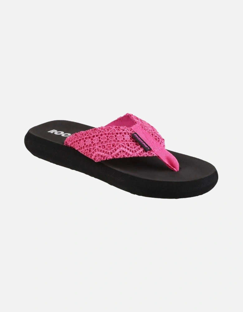 Spotlight Lima Fabric Women's Pink Flip Flops