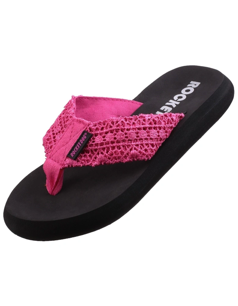 Spotlight Lima Fabric Women's Pink Flip Flops