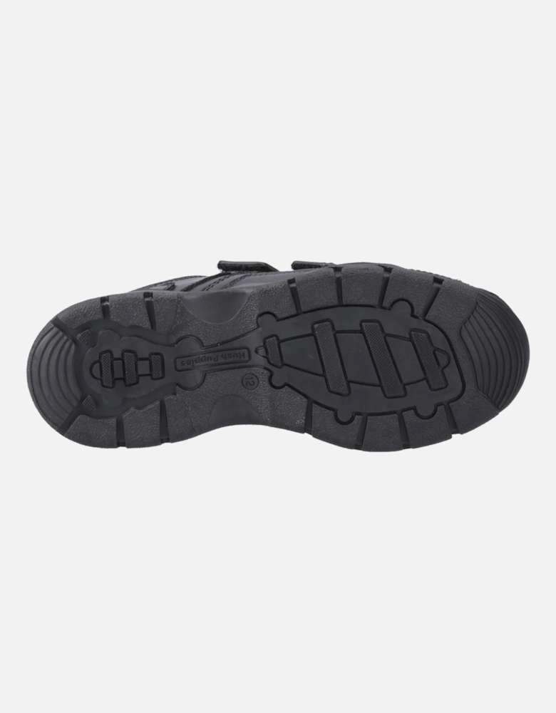 Tristen Leather Boys's Black Loafers