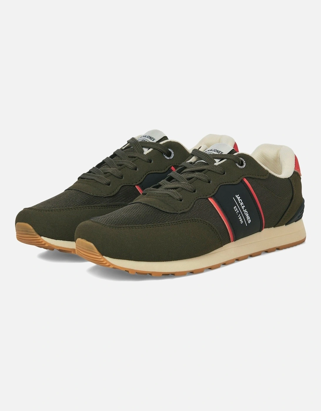 Spirit Runner Polyurethane Men's Olive Night Trainers, 6 of 5