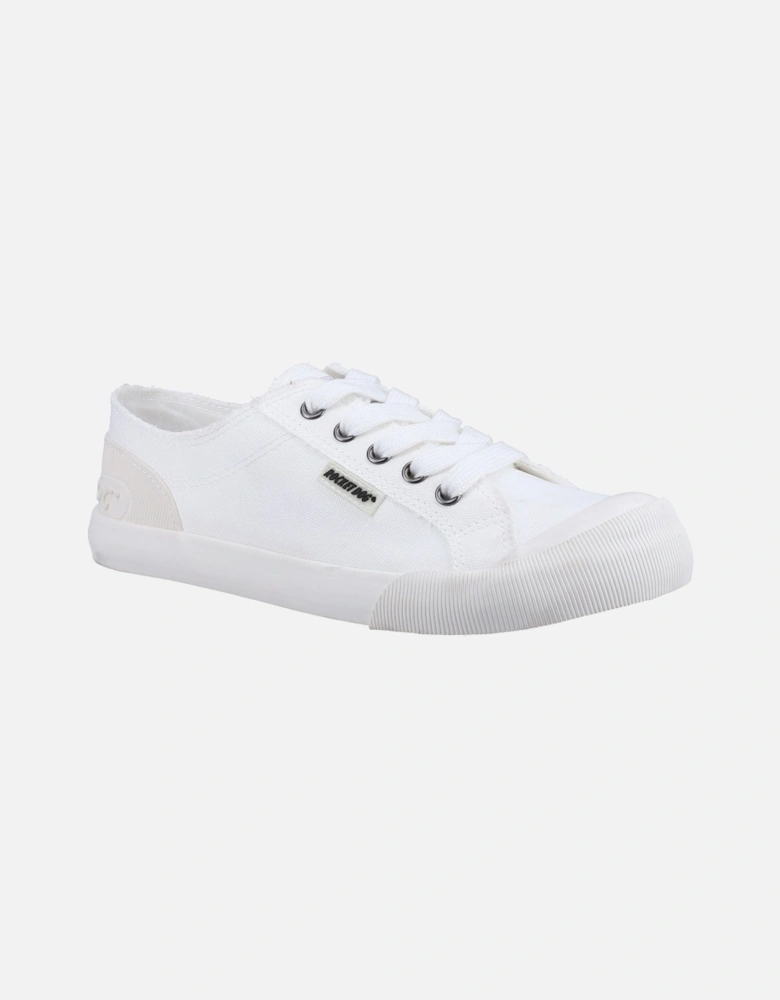 Jazzin 12A Canvas Cotton Women's White Trainers