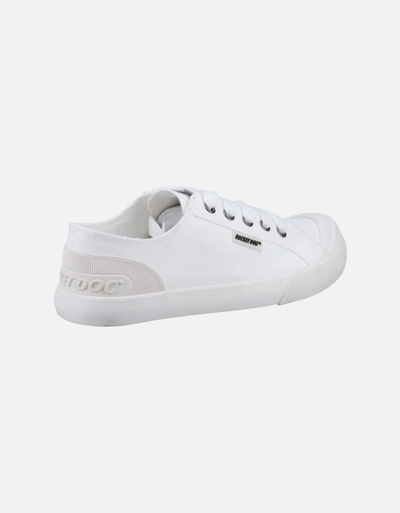 Jazzin 12A Canvas Cotton Women's White Trainers
