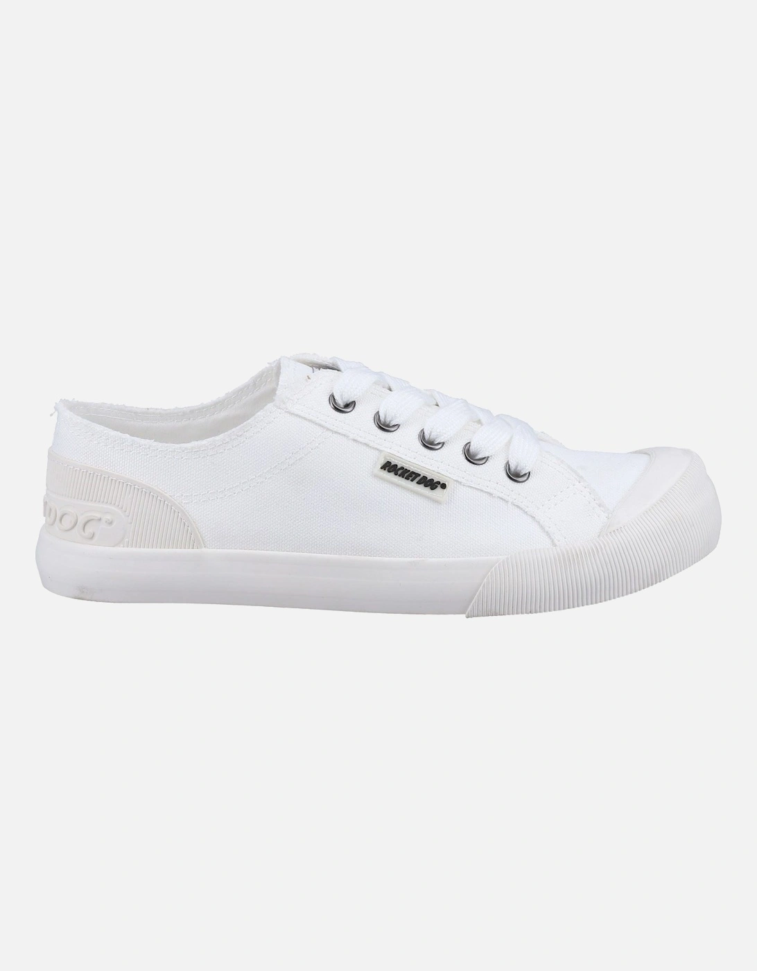 Jazzin 12A Canvas Cotton Women's White Trainers