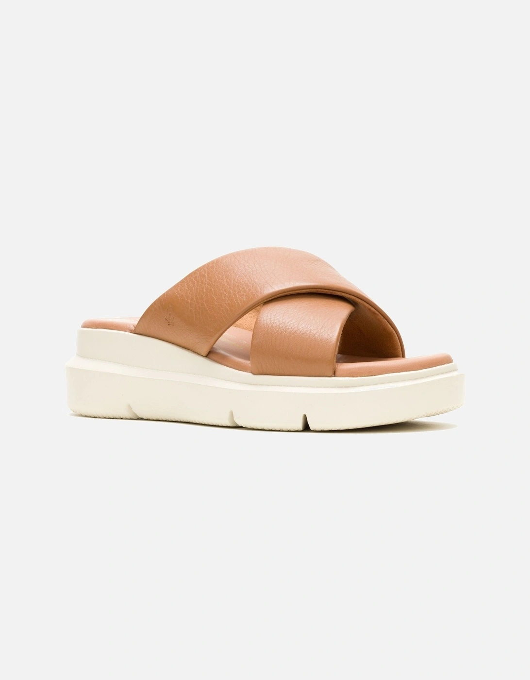 Hush Puppies Women's Hush Puppies Uplift Leather Women's Tan Sandals - Brown
