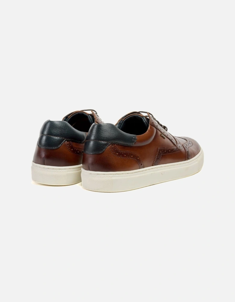 Dobbs Leather Men's Tan Brogues Shoes