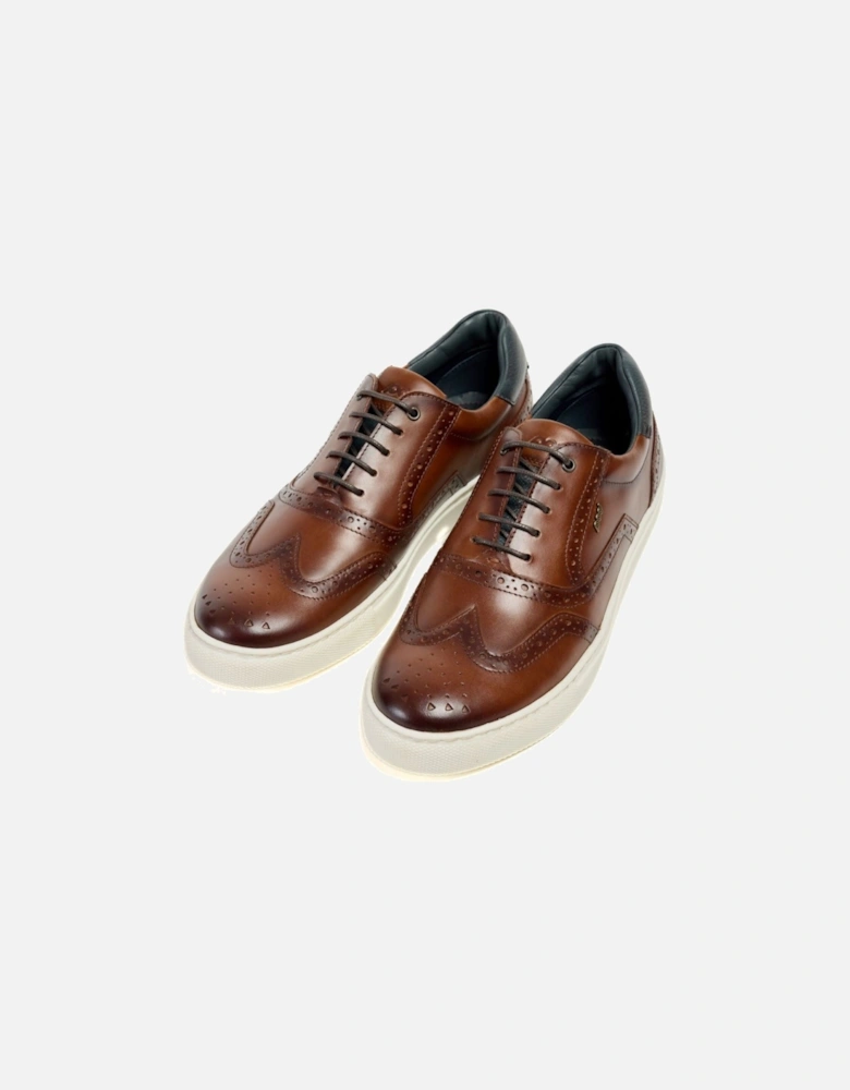 Dobbs Leather Men's Tan Brogues Shoes