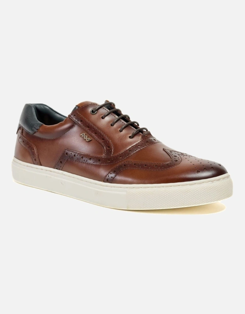 Dobbs Leather Men's Tan Brogues Shoes