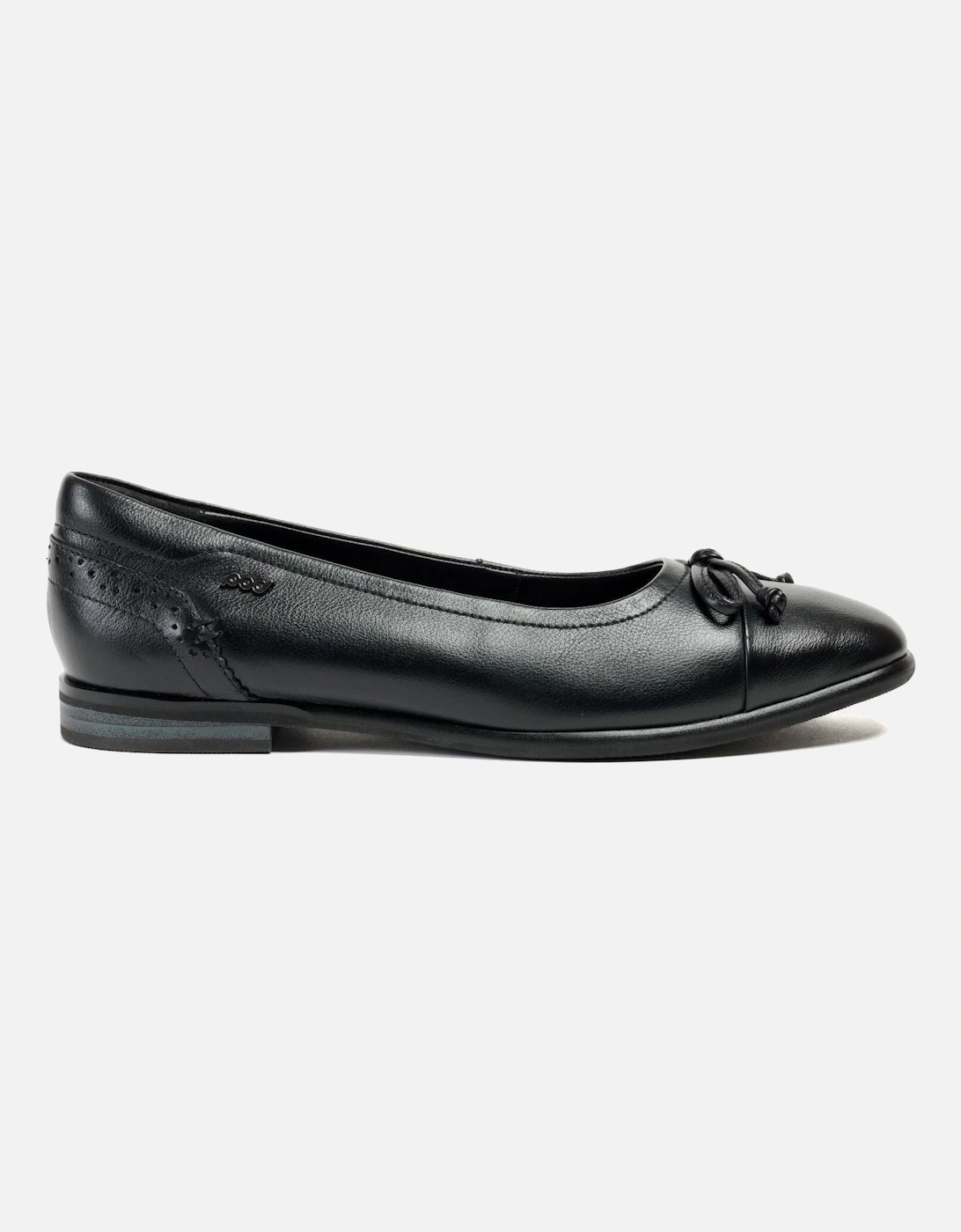 Priya Leather Women's Black Flats