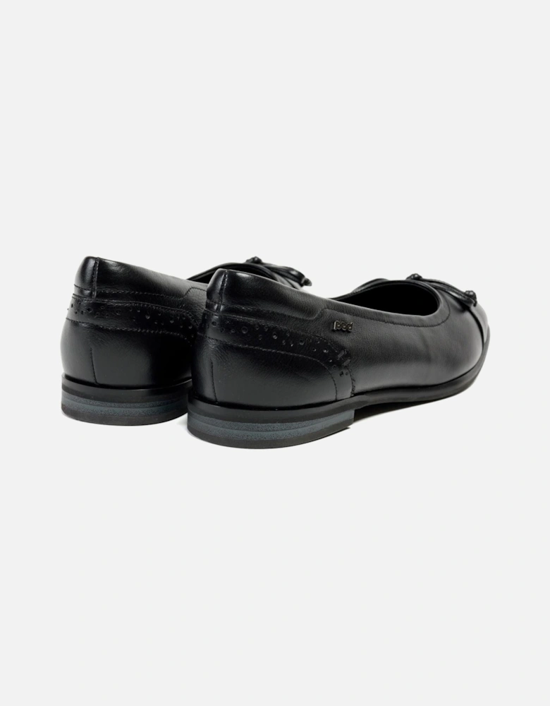 Priya Leather Women's Black Flats