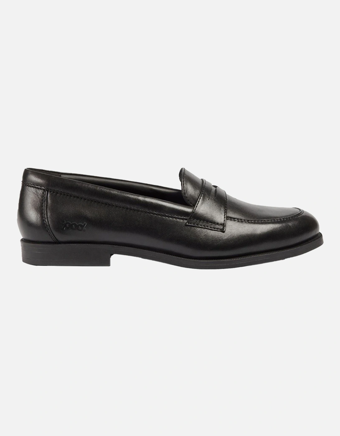 Islay Leather Girls's Black Loafers