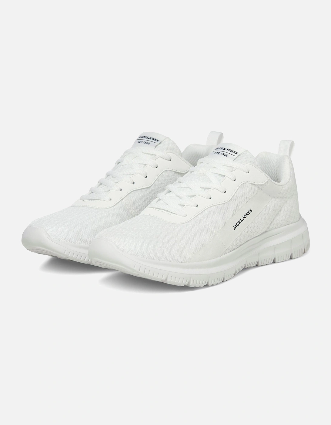 Taylor Mesh Polyurethane Men's Bright White Trainers, 4 of 3