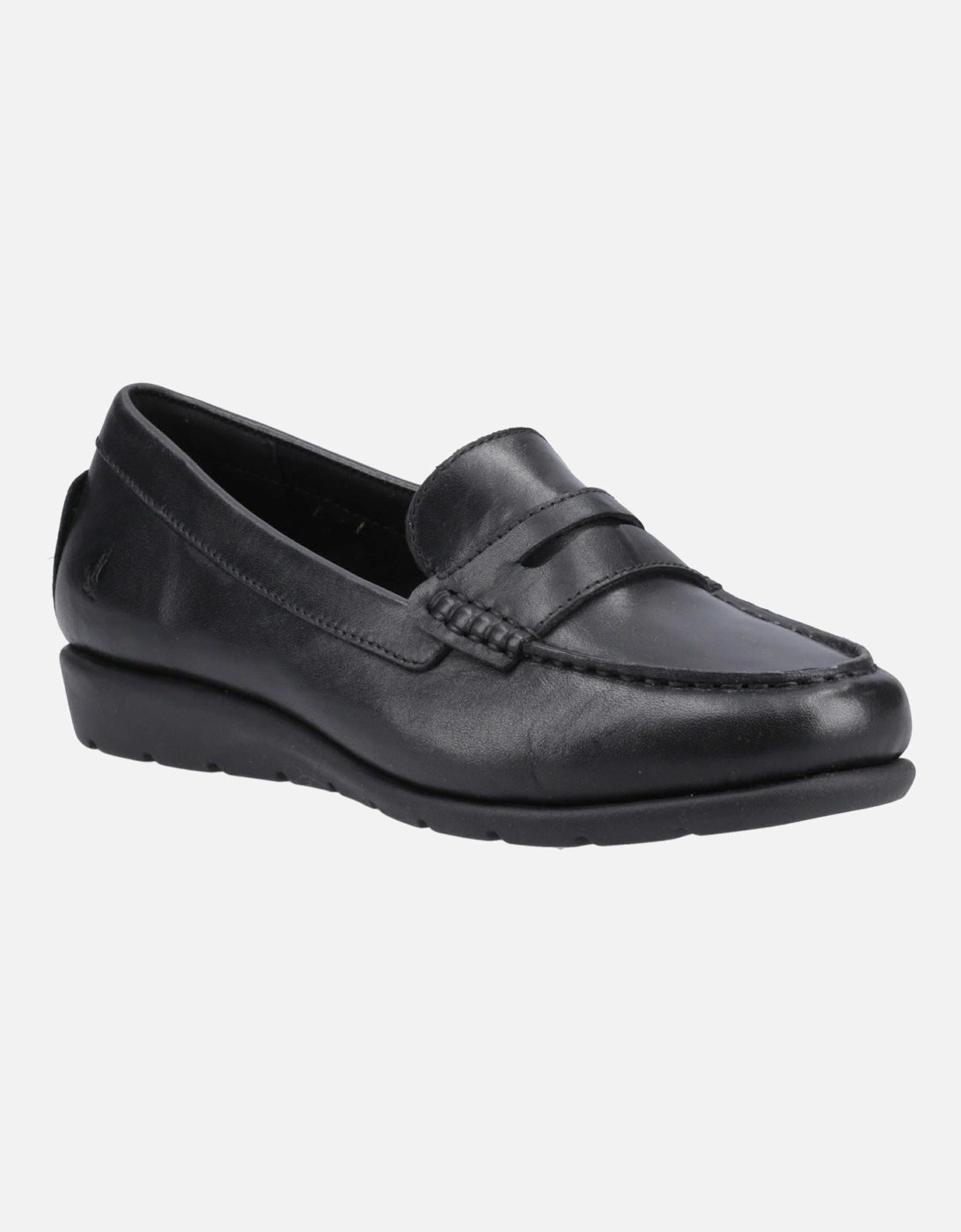 Hush Puppies Women's Black Shelby Leather Loafers - Size 3