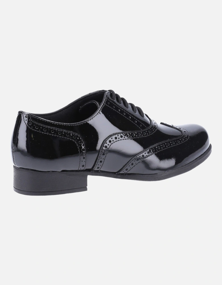 Kada Senior Patent Leather Girls's Patent Black Brogues