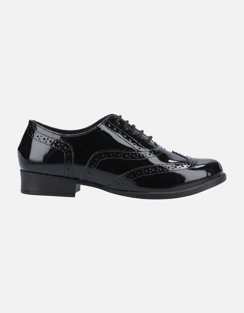 Kada Senior Patent Leather Girls's Patent Black Brogues