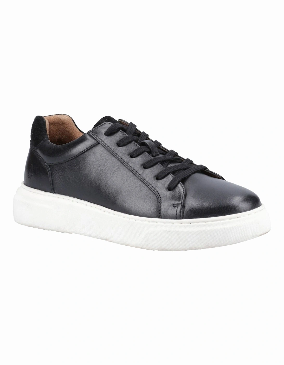 Whelan Leather Men's Black Trainers, 6 of 5