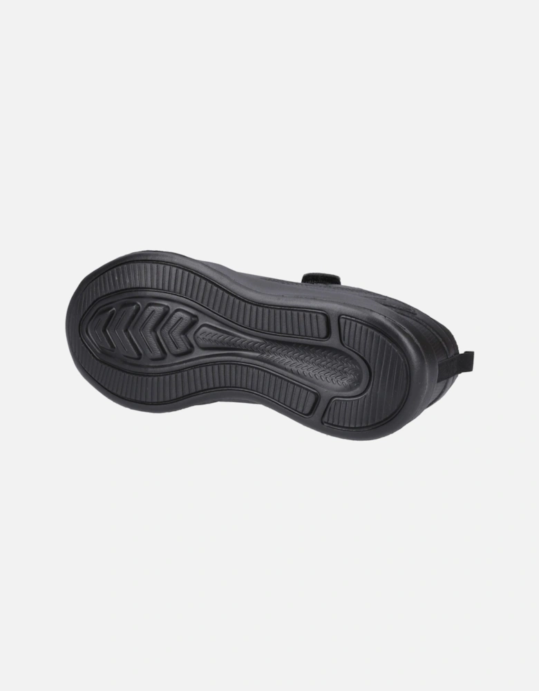 Marling Bungee Lace Senior Polyurethane Black Shoes