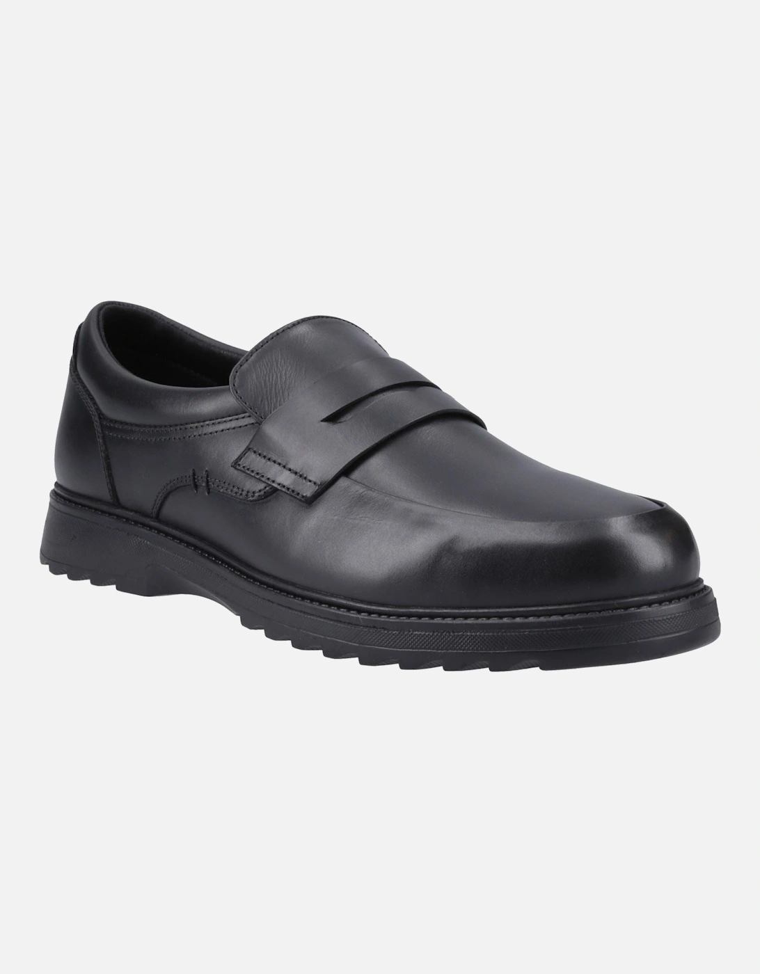 Hush Puppies Boy's Hush Puppies Rocco Leather Youth Black Loafers
