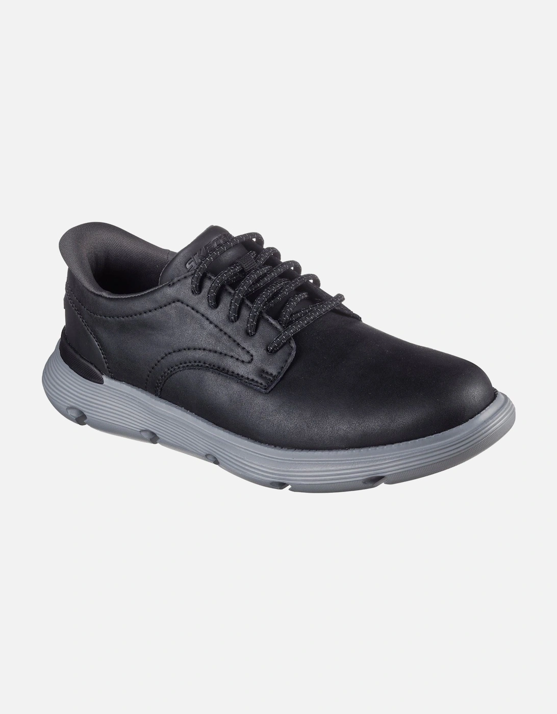 Garza Duran Leather Men's Black Trainers, 6 of 5